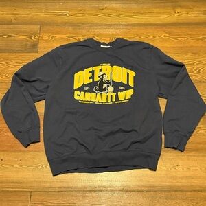 Carhartt WIP Detroit Blue and Yellow pullover